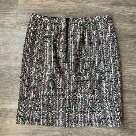 Pink Tartan | Multicolour Tweed Mini Pencil Skirt - Picture 6 of 8